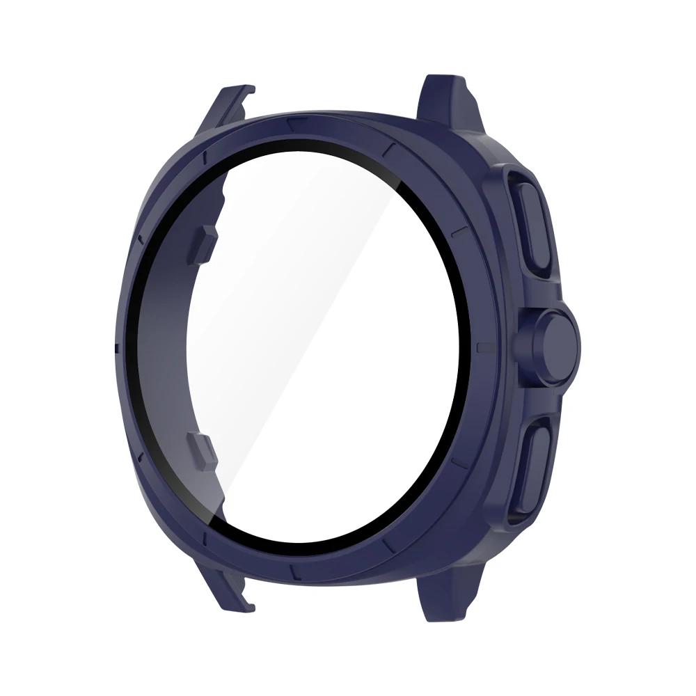 Стекло+чехол для Samsung Galaxy Watch 7 44/40 мм, [превращается в Ultra 47 мм обновление] Универсальный защитный чехол-бампер