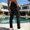 Mens Sweatpants Sild Stripe Elastic Waist Drawstring Running Jogging Sweatpants  Athletic Workout Pants