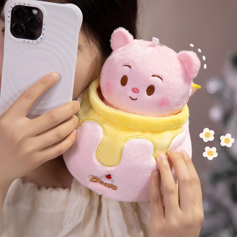 Bear Plush Butter Toy Honey Pot Series Pendant Stuffed Animal With Cotton Pp