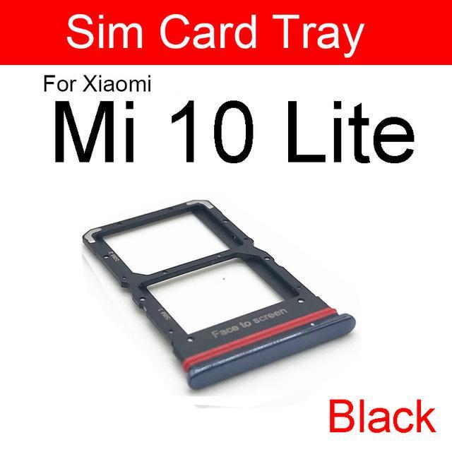 Держатель лотка для sim-карты для Xaiomi Mi 10/10 Lite / 10 Pro / Note 10 / Note 10 Pro, держатель для sim-карты, слот для адаптера Micro SD, запасные части