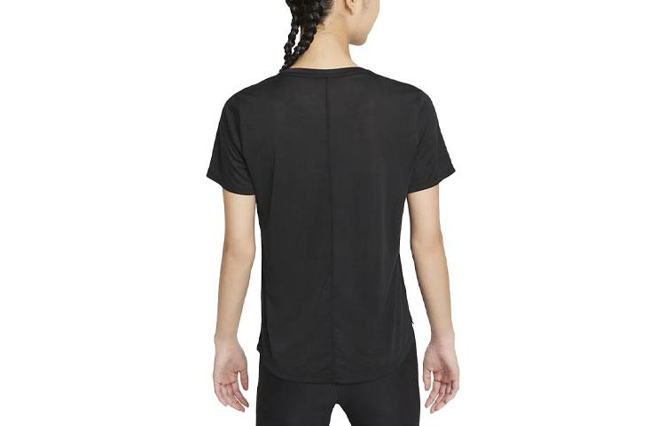 Nike Женские черные футболки с круглым вырезом, умеренного прямого кроя DD0639-010