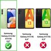 Coque - Phonillico® - Samsung Galaxy A14 - Portefeuille Noir - Clapet Aimanté - Rangement Cartes