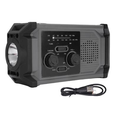 Солнечное радио с ручным приводом, многофункциональное, водонепроницаемое IPX4, аварийное радио с AM-диапазоном