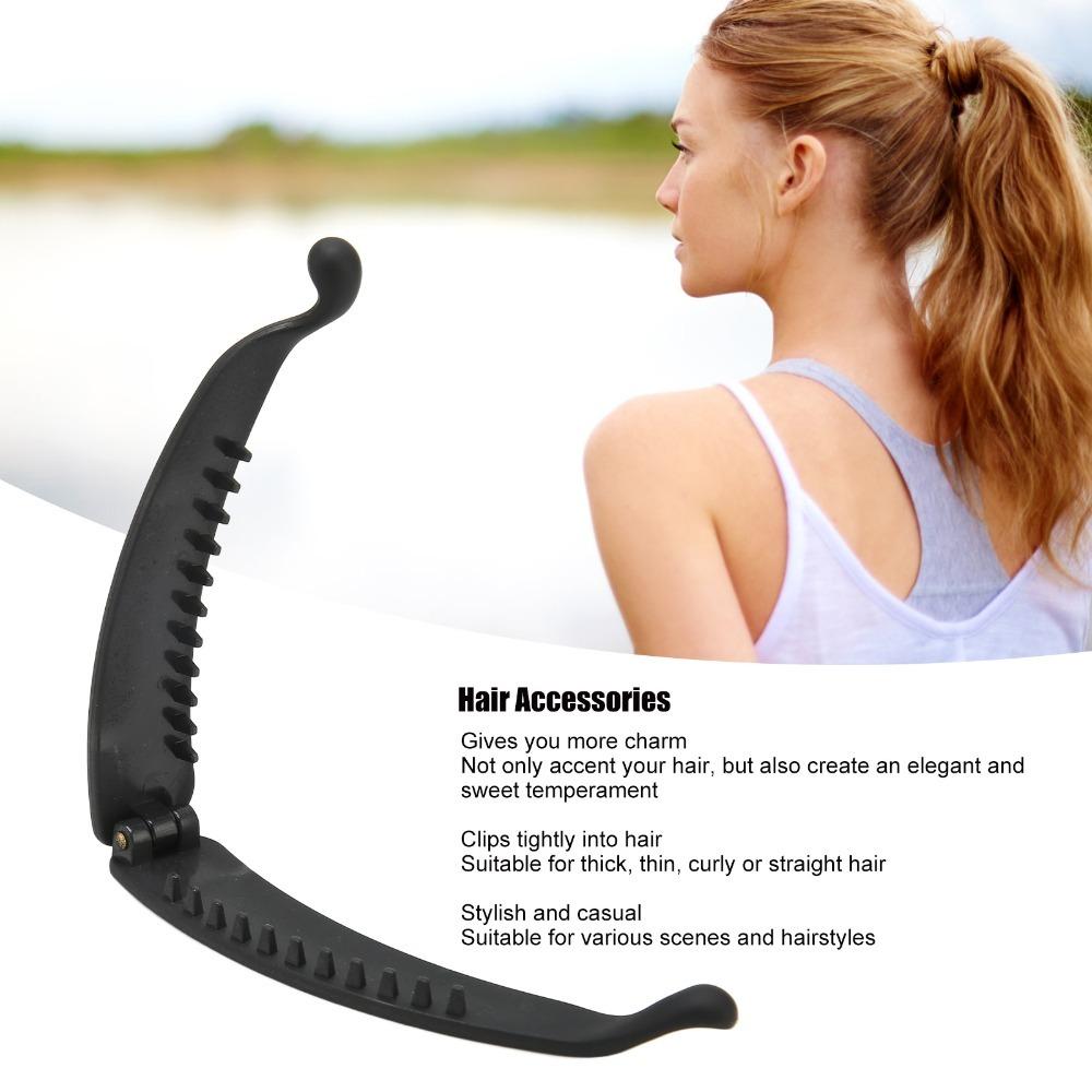 10PCS Elegant Ponytail Holder Fashionable Flexible Banana Clip Hair Accessories For Women