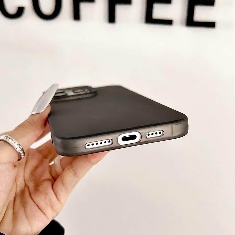Матовый прозрачный чехол для телефона iPhone 16 15 Pro 14 Plus 13 12 Pro Max 11 ударопрочный мягкий TPU тонкий однотонный цветной чехол на заднюю панель