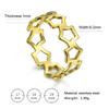 Xiaomi Skyrim Simple Cutout Pentagon Ring Women Elegant Stainless Steel Geometrical Casual Rings Jewelry Love Anniversary Birthday Gift