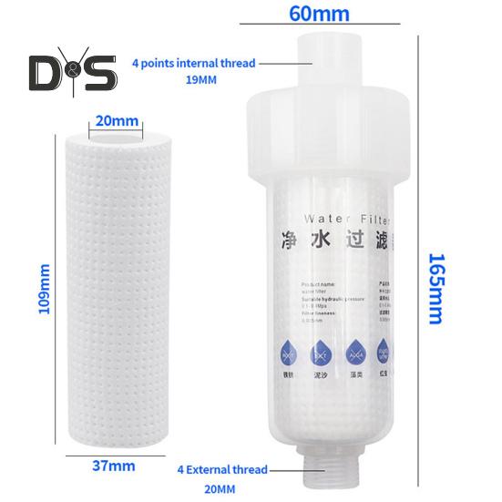 Household Water Filter Pre Filtration Detachable Convenient Effective Water Purification Filter