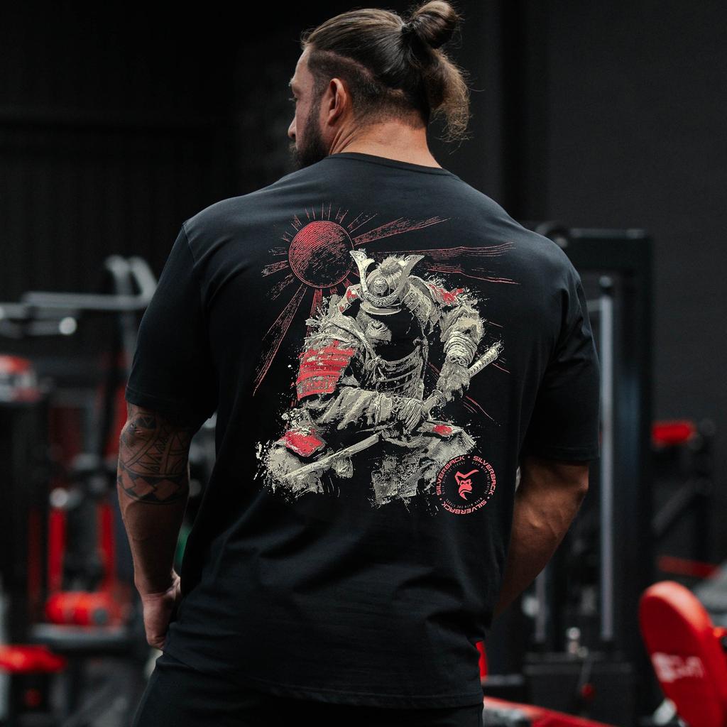 GYM Gorilla Print Tshirt Samurai TShirt (Limited Edition) Silverback Gymwear