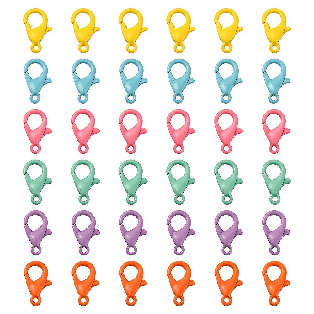 10 шт. красочная застежка-лобстер DIY ювелирные аксессуары ручной работы металлический лак застежка-лобстер оптовая продажа ожерелье браслет соединение застежка