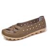 Summer Women Flat Shoes Casual Shoes Leather Slip-on Lofers Ladies Non-slip Cut Out Breathable Women's Moccasins Zapatos Mujer