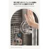 Perfect for replacing your bathroom door handle! Easy installation with strong suction cups, no scratches or marks! (2 transparent silver handles)