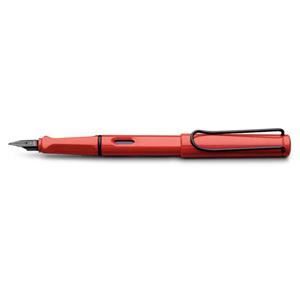 Перьевая ручка - Lamy - LA-5252 - Красная - Черненая сталь - Заправляемая
