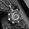 Witchcraft Moon Snail Necklace Neutral Wind Stainless Steel Slavic Protective Amulet