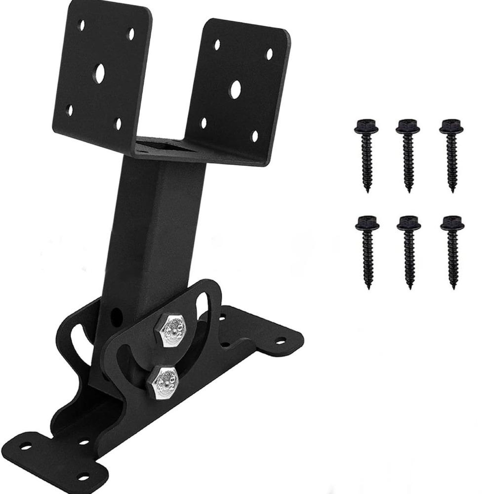 1 Pack 180 Degree Heavy Duty Roof Brackets Adjustable Pergola Roof Brackets for Wood Gazebo Pergola