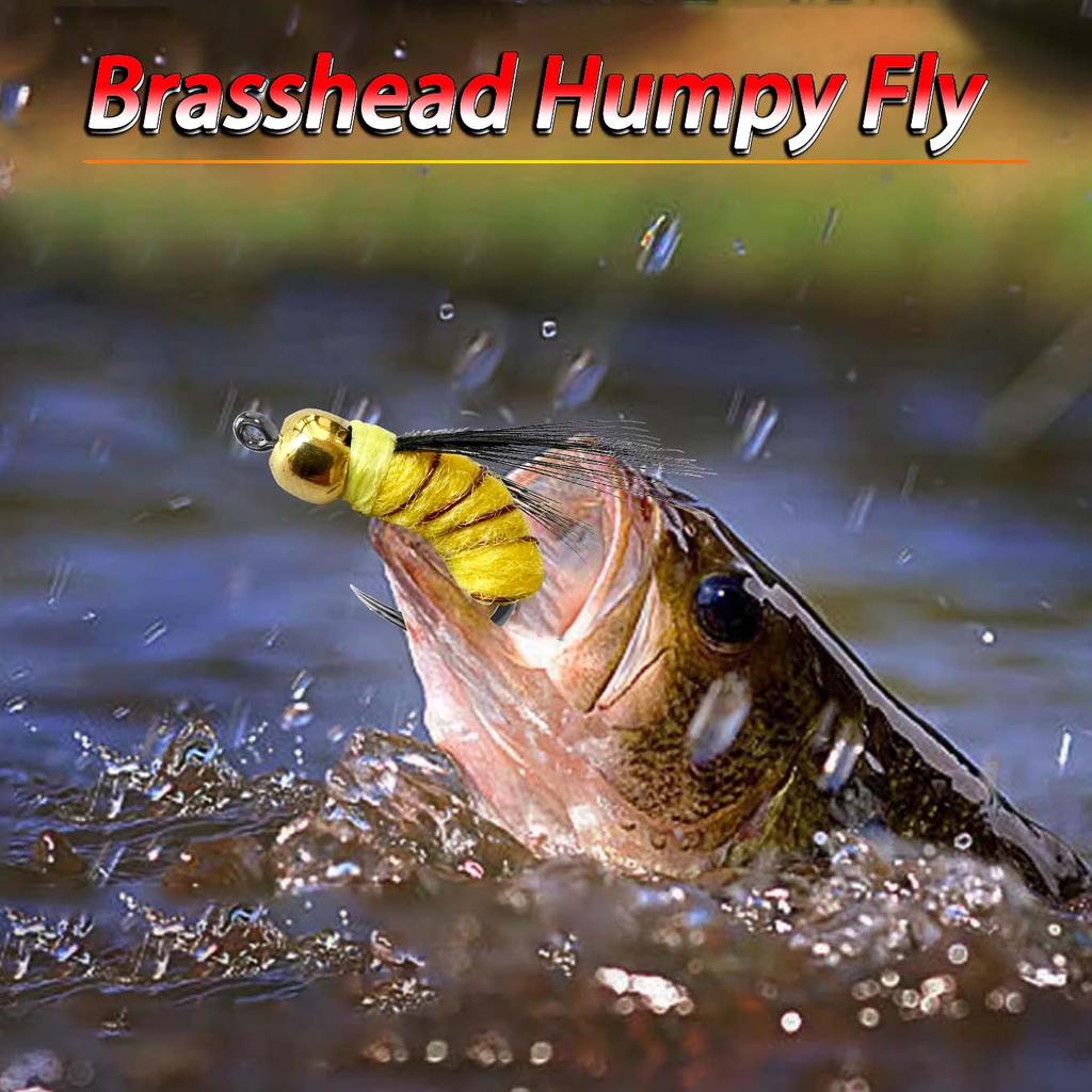 6/10Pcs/Box 2 Mixed Styles Bead Head Fast Sinking Nymph Lure, Humpy Fly&Brasshead Prince Nymph Fishing For Trout Artificial Insect Bait Lure