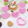 Форма для печенья «Сердце любви» ко Дню святого Валентина, инструменты для выпечки, помадки, глазури, украшения торта, форма для тиснения печенья