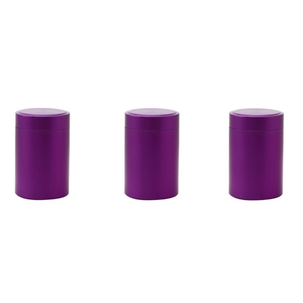 Алюминиевая банка для хранения трав, герметичная, непроницаемая для запаха, из нержавеющей стали, контейнер для чая, коробка