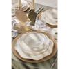 Lotus Fine Bone 53 Piece Dinner Set For 12 People Gold