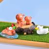 10 шт. Капибара Модель Животных Симуляция Мини Кукла Игрушка Фигурка Действия Украшение для Домашнего Микро-Ландшафта Подарок для Детей Настольное Украшение