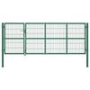 Day and Night - Day and Night Garden Fence Gate with Green Steel Posts 350x120 Cm
