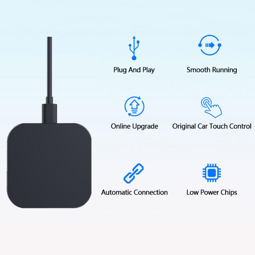 Беспроводной адаптер CarPlay Smart Mini Ai Box для Android/IOS, беспроводной ключ Carplay Plug and Play, USB-соединение, автомобильный адаптер
