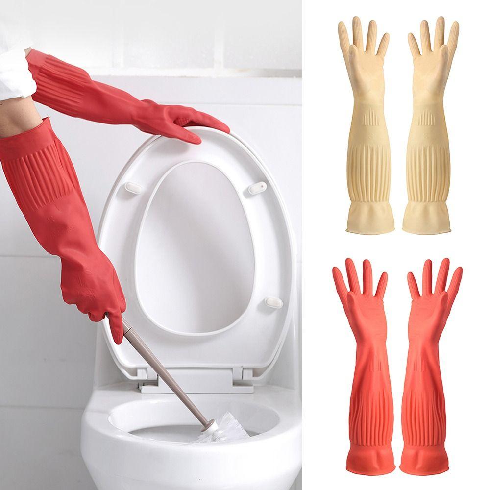 Водонепроницаемые резиновые хозяйственные перчатки Толстые перчатки для мытья машины Перчатки для мытья кухни
