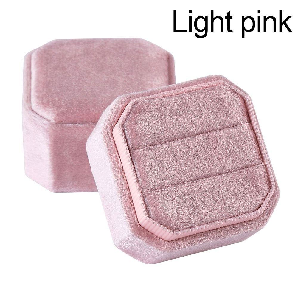 Со съемной крышкой, футляр для хранения с двойным кольцом, бархатная коробка для демонстрации колец, новая упаковочная коробка для помолвки