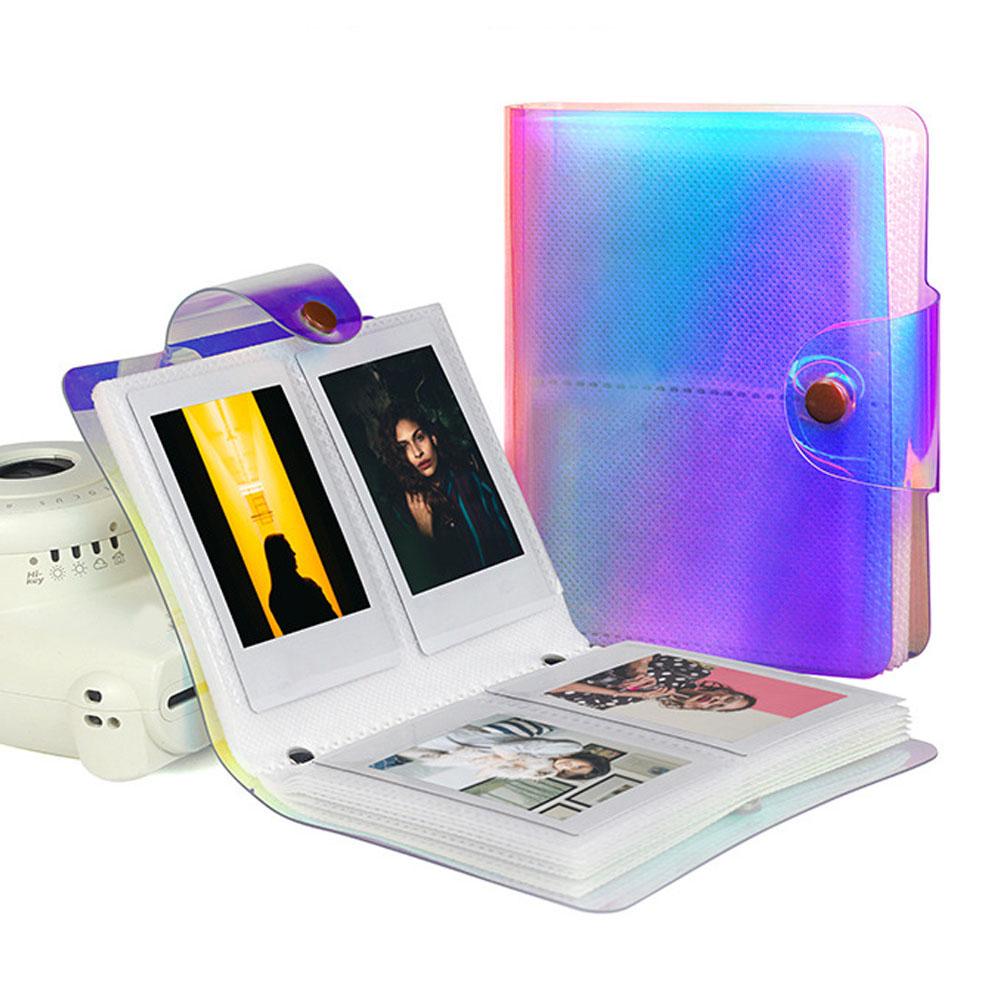 3 Inch Transparent Colorful Photo Book Album For Fujifilm Instax Mini Photos