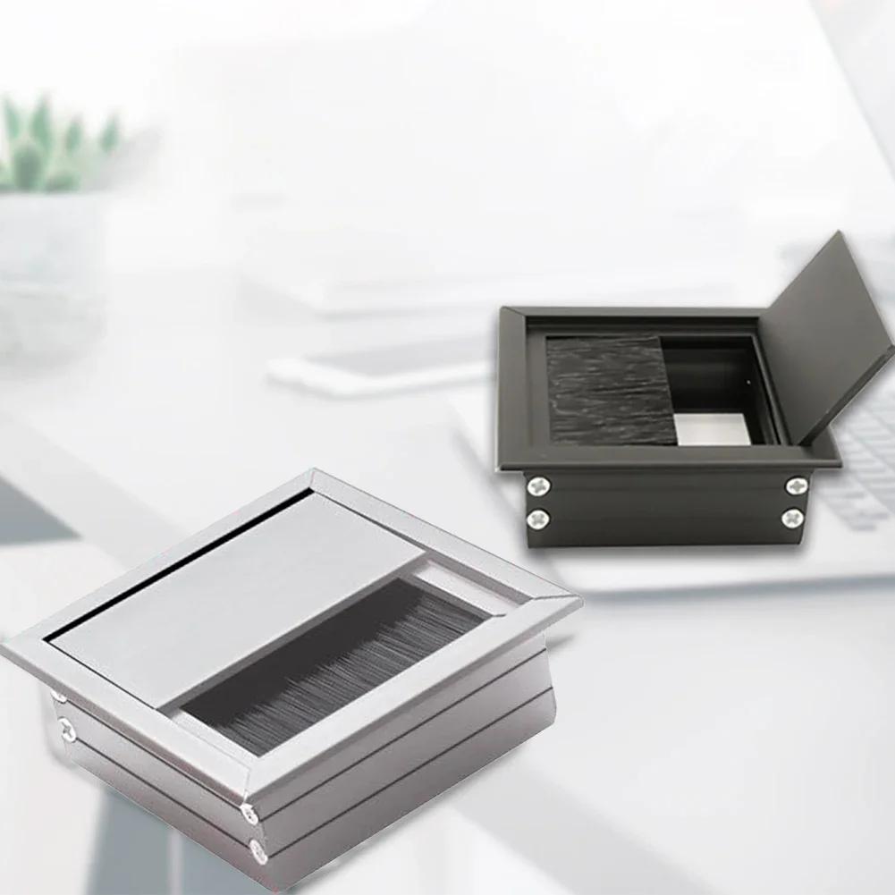 Втулка для шнура на столе, крышка отверстия для провода, порт вывода кабеля, крышка коробки для заправки кабеля, органайзер для кабеля на офисном столе 80x80 мм