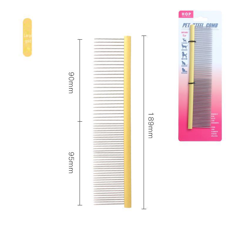 Расческа из стали для удаления колтунов и блох у домашних животных - расческа с густыми зубьями для собак и кошек