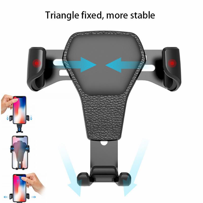 Universal Gravity Auto Phone Holder Car Air Vent Clip Mount Mobile Phone Holder CellPhone Stand Support For iPhone For Samsung