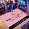 Ковер на тему Moët & Chandon, подходит для гостиной, спальни, игровой комнаты, компьютерной комнаты и домашнего декора.