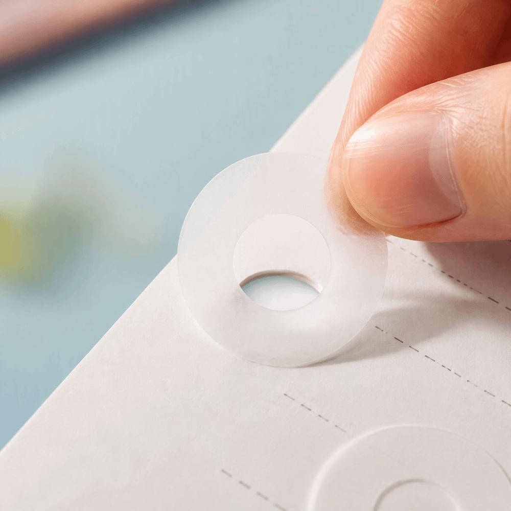 200Pcs Round Loose Leaf Hole Reinforcers Paper Hole Reinforcement Labels School Stationery