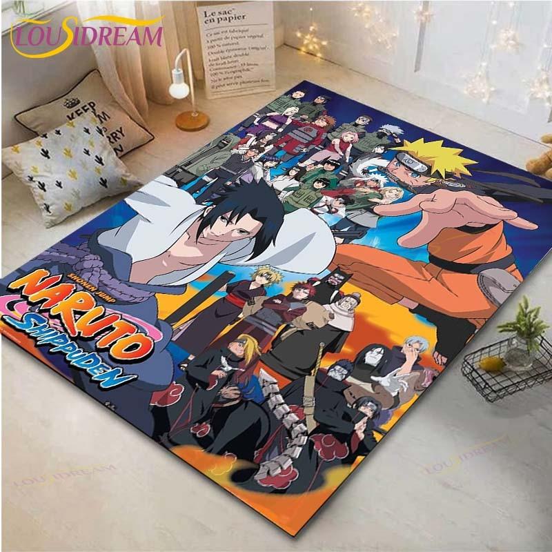 Напольный коврик с принтом аниме Наруто Коврики для гостиной Спальня Прикроватный ковер на эркер