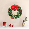 Christmas Pine Needle Elk Wreath Wall Decals for Home Decoration