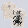 Jujutsu Kaisen Makora Anime T Shirt Vintage Washed Y2k Oversized T-shirt Men Women Clothing Summer Short Sleeve Polyester Tees Tops