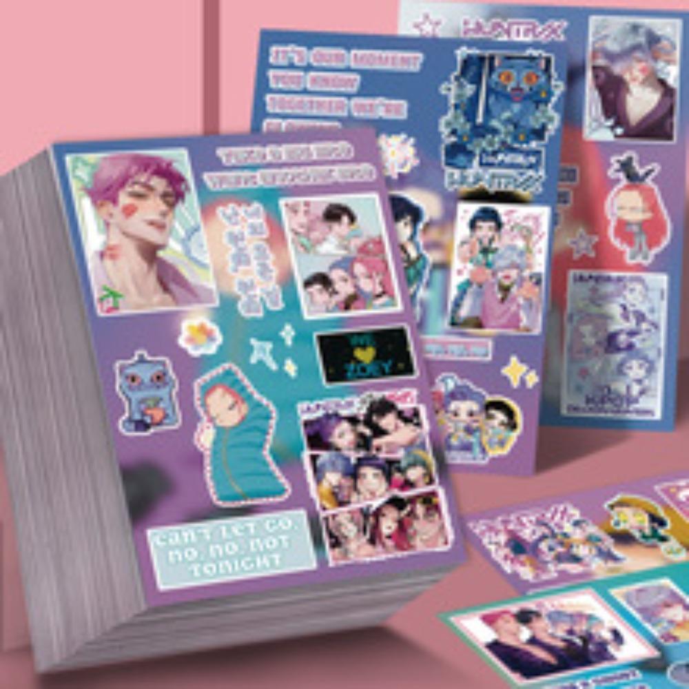 Hot kpop Demon Hunters Stickers DIY Dress Up Kits Dress Up Sticker Books Clothes Changing Book Birthday Gift