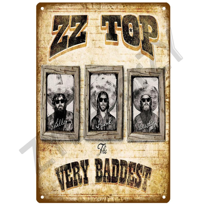 Retro Rock Tin Sign Poster Vintage Wall Poster Metal Sign Decorative Wall Plate Kitchen Plaque Metal Vintage Decor Accessories