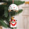 Рождественские украшения на воздушном шаре, Санта/Олень/Снеговик, статуя на воздушном шаре и парашюте, украшение для дерева на праздник