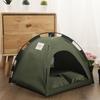 Custom Summer Cooling Pet Bed & Tent: Breathable, Foldable, Solid Color, Minimalist Design