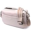 Women's Bag with One Compartment Made of Genuine Leather Vintage 22602 White