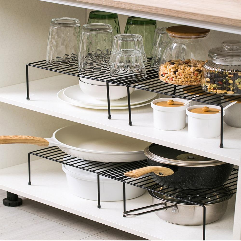 Стабильная кухонная полка, регулируемая растягивающаяся железная полка для хранения, сушилка для посуды, ванная комната