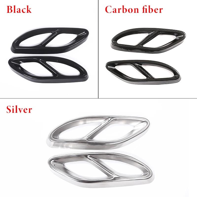 Для Mercedes Benz ABCE GLA GLC GLE GLS CLS Class нержавеющая сталь автомобиля задняя выхлопная труба глушителя отделка хвост горловина