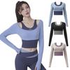 Long Sleeve Yoga Shirts Women Sport Tops Fitness Yoga Tops Gym Top Sports Wear for Female Gym Running T-Shirts