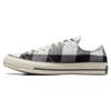 Beyond Retro x Chuck 70 Low Апсайкл Фланель Унисекс Кроссовки Черный Серый Белоснежный A05313C