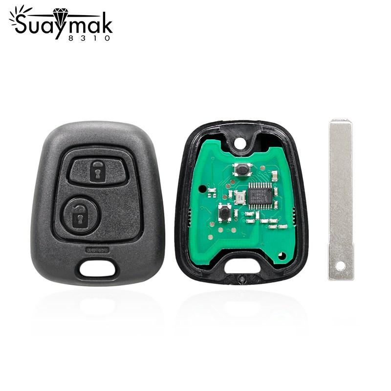 Дистанционный ключ для автомобиля Citroen C1 C2 C3, вход без ключа/433 МГц/VA2 Blade/чип ID46 7961