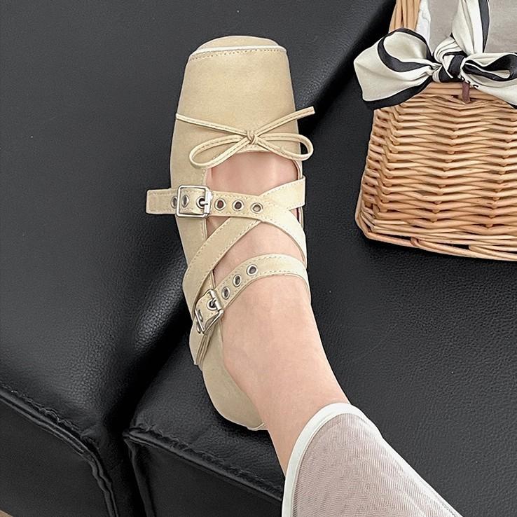 Туфли-лодочки в стиле ретро-балетки с плоским дном и небольшим горлом, женские, новинка 2025 года, универсальные, с юбкой и квадратным носком, туфли Мэри Джейн