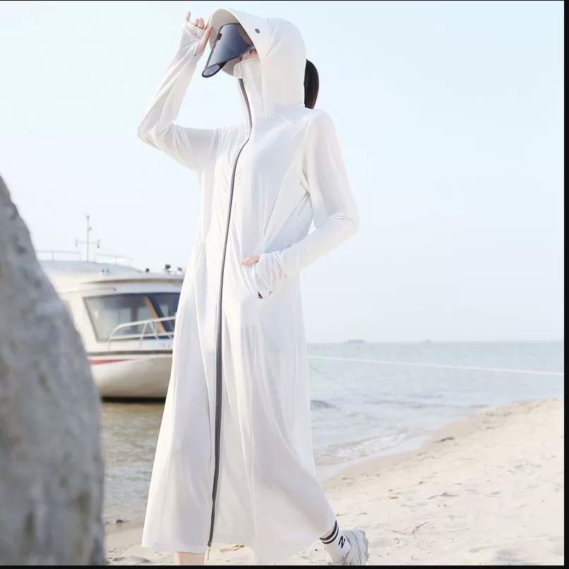 2024 Женская летняя одежда с длинными рукавами и защитой от ультрафиолета из дышащего материала для защиты от солнца