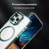 For iPhone 14 Pro Clear Phone Case with Lens Kickstand Cover Compatible with MagSafe