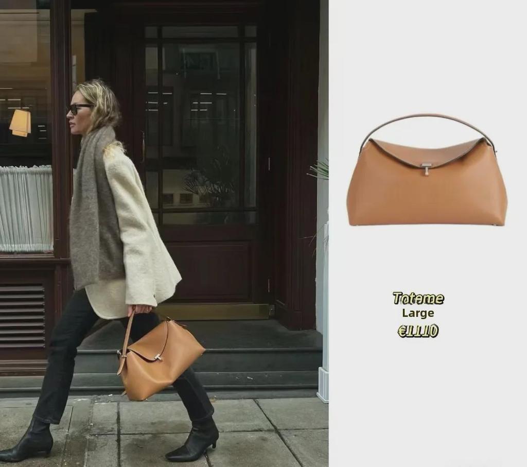 Luxury Swedish Cowhide Commuter Bag: High-Capacity Shoulder, Crossbody, or Underarm Handbag